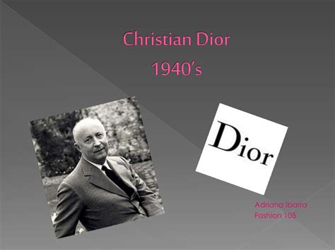 dior presentation|christian dior person.